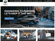 Tablet Screenshot of bmwservicemontgomeryville.com